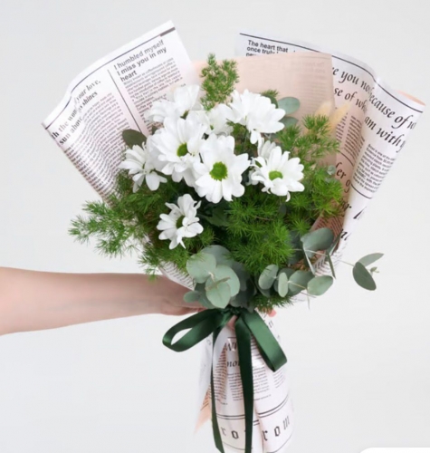 TEK Lİ BEYAZ PAPATYA BUKETİ