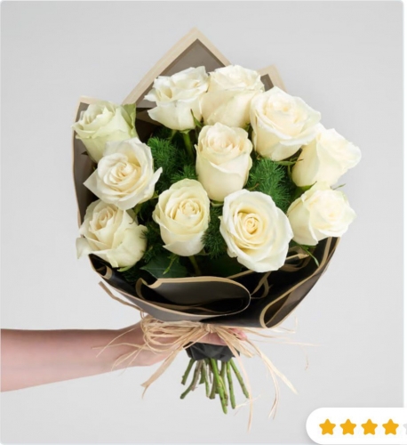 ÖZEL BEYAZ GÜL BUKETİ VİP DİZAYN