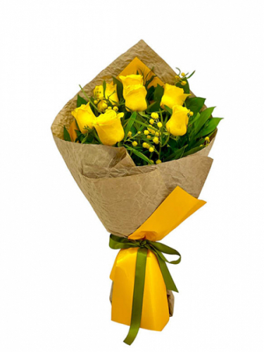 7 Sarı Gül Buket