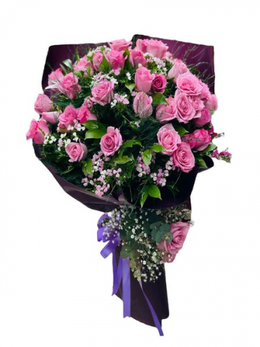 41`li Pembe Gül Buketi